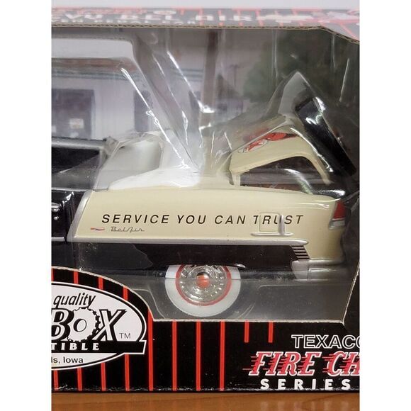 Texaco Fire Chief Black 1955 Chevy Bel Air Diecast Pedal Car By Gearbox #A67 - Picture 7 of 11